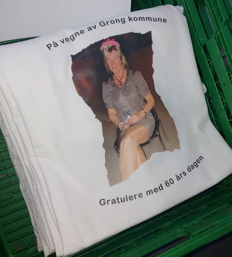 Jubileumsskjorte med fototrykk