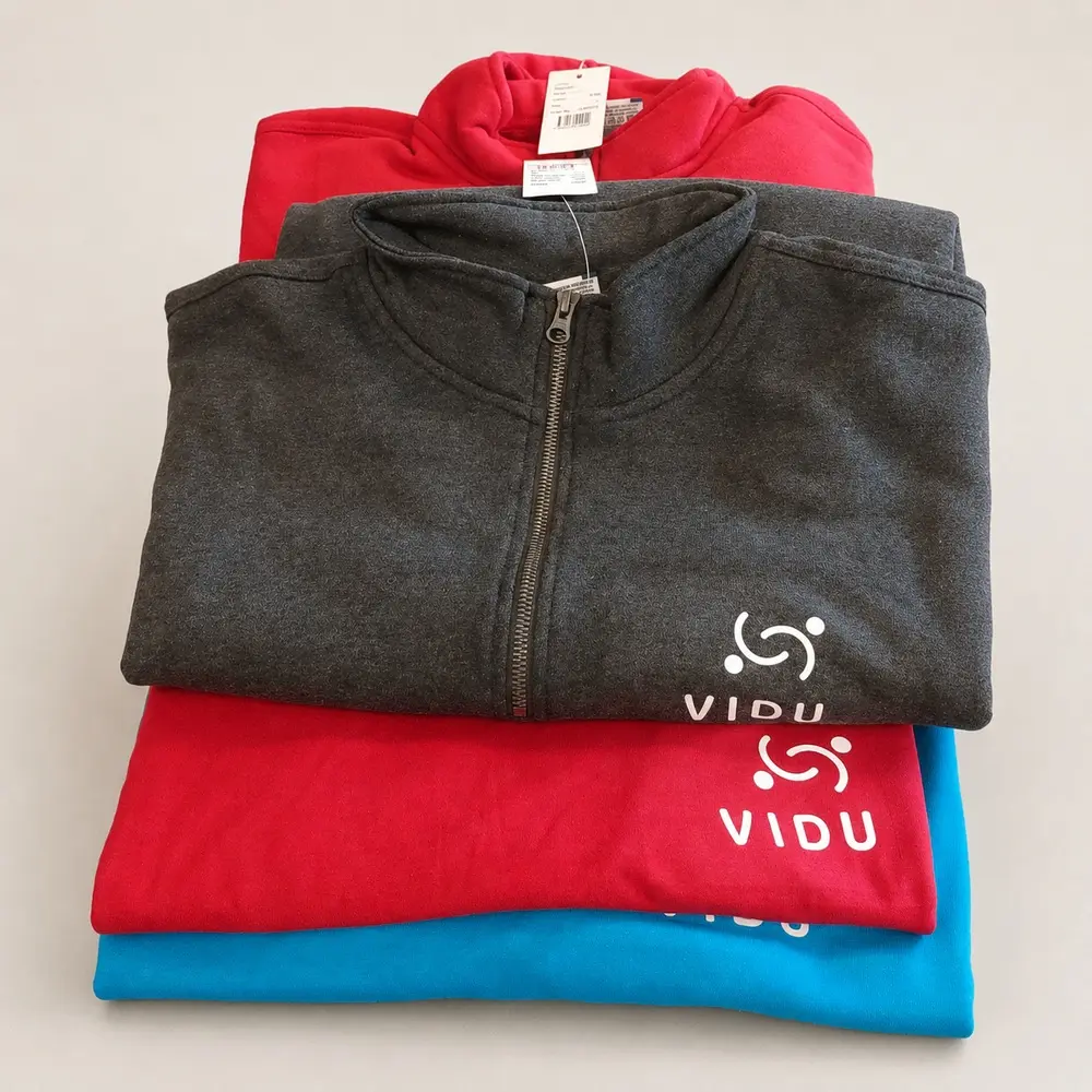Profilklær med VIDU-logo