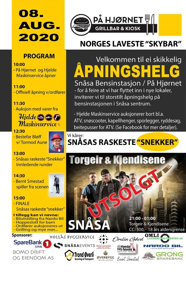 På Hjørnet – åpningshelg